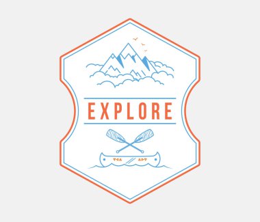 Macera keşif keşfetmek ve keşfetmek hakkında bir vektör çizim olduğunu