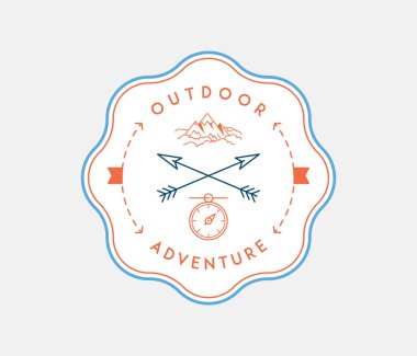 Açık keşif maceradır keşfetmek ve keşfetmek hakkında bir vektör çizim