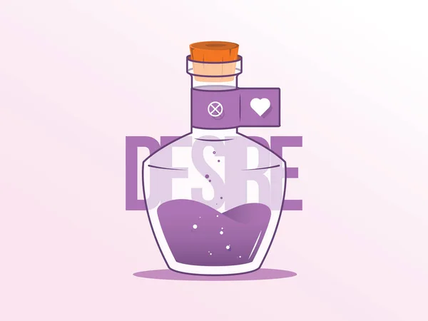 Potion van verlangen — Stockvector