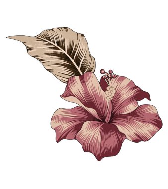 Dijital tekstil tasarımı çiçekler ve bayan gömlekleri baskısı için yapraklar 