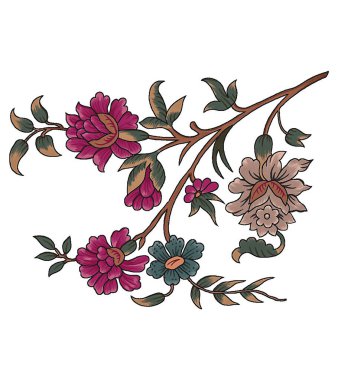 Dijital tekstil tasarımı çiçekler ve desenler için yapraklar ve kadın gömlekleri baskısı 