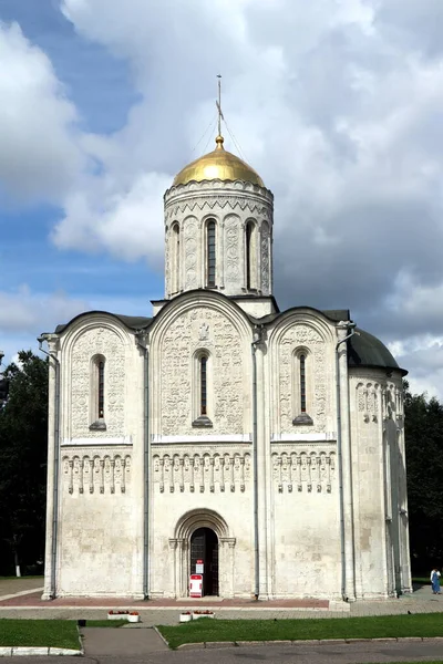 Catedral Dmitrievsky Vladimir Vista Desde Lado Sur — Foto de Stock
