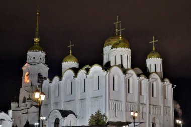 Assumption Cathedral in Vladimir at night