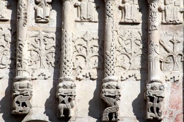 Vladimir 'deki Dmitrievsky Katedrali' nin taş oyması