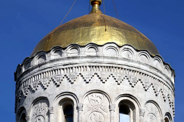 Steinschnitzerei Der Dmitrijewski Kathedrale Wladimir — Stockfoto