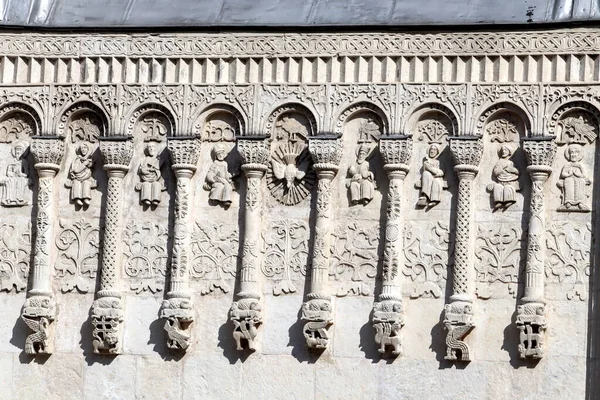 Kamenná Řezba Dmitrijevského Katedrály Vladimíru — Stock fotografie