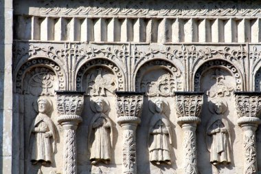 Vladimir 'deki Dmitrievsky Katedrali' nin taş oyması