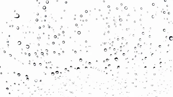Kropla Deszczu Białym Tle — Zdjęcie stockowe