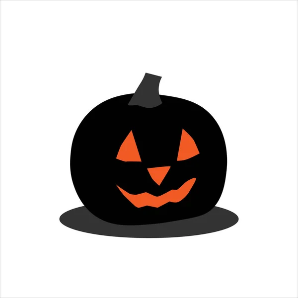 Zwart Oranje Pooierpictogram Voor Halloween Day — Stockvector