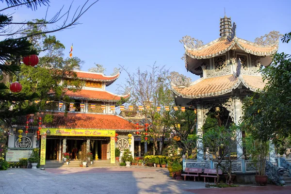 Pagode et temple célèbres de Chua Tan Thai à Da Nang, Vietnam. Un endroit à visiter à Danang . — Photo