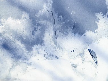 Frost'un pencere camı üzerinde bir resim