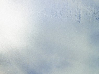 Frost'un pencere camı üzerinde bir resim