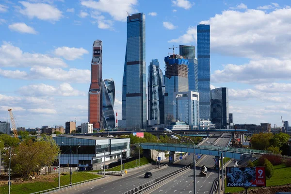 Москва Росія Травня 2019 Вид Вежі Московського Ділового Центру Міста — стокове фото