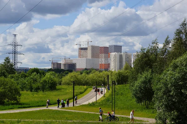 Moscow Russia June 2019 New Buildings Moscow Residential Complex Mitino — Stock Photo, Image