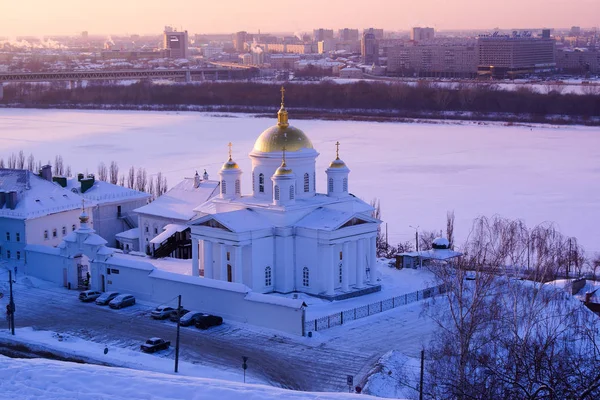 Niżny Nowogród Rosja Stycznia 2019 Widok Kościół Alexis Metropolita Moskwy — Zdjęcie stockowe