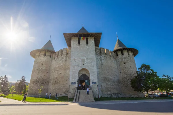 Bir güzel güneşli yaz günü Soroka şehir Moldova kalede Xv yüzyılın. Dinyester Nehri sağ kıyısında yer. Soroky, Moldova.