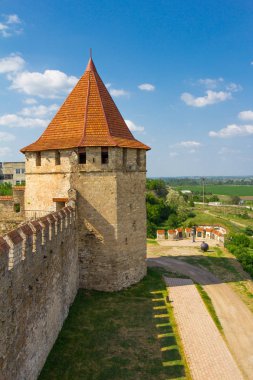 Eski Kalesi şehrin Bender, Transdinyester Cumhuriyeti Dniester nehrinde. Şehir altında Moldova denetimin sınırları içinde sahiline Cumhuriyeti yaz güneşli bir günde tanınmadı..