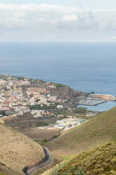 Zobrazení Šířku Města San Sebastian Ostrova Tenerife Pozadí — Stock fotografie