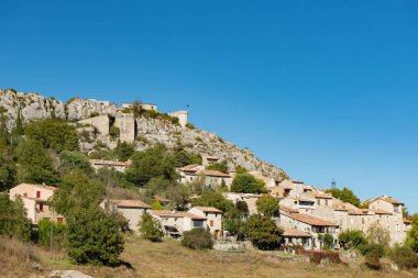 Provence aera, Fransa'daki Trigance köyünde görüş