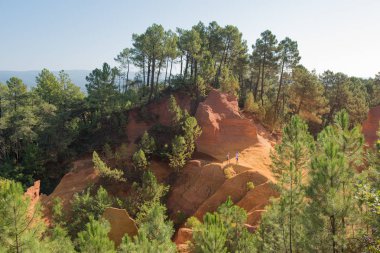 Roussillon 'daki Ochre Patikası, Ocres Sentier des Ocres, bir n' de yürüyüş yolu.