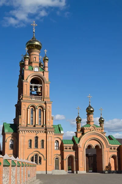 Klocktornet Golosiivsky Heliga Skydd Kloster Kiev Ukraina — Stockfoto