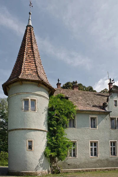 Turm Des Schlosses Aus Dem Jahrhundert Ukraine Transkarpatien — Stockfoto
