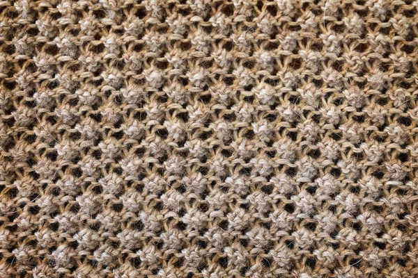 Tekstur Latar Belakang Dari Kain Rajutan Dengan Pola Closeup Yang — Stok Foto