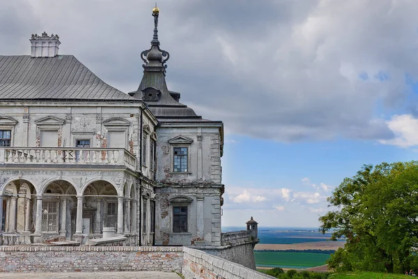 Paisagem Com Castelo Podgoretski Século Xvii Ucrânia Região Lviv — Fotografia de Stock