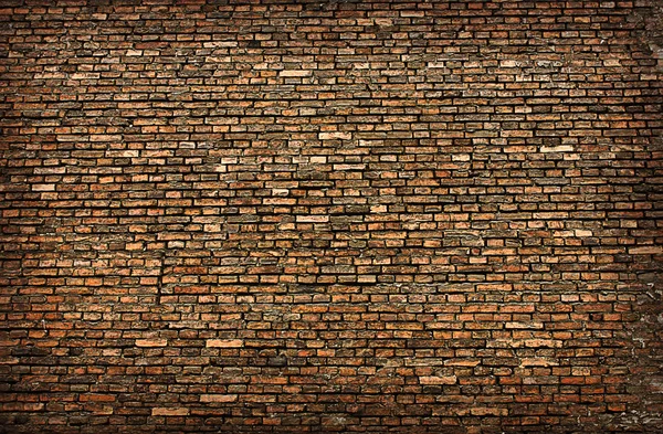 Struttura Muro Mattoni Vecchio Primo Piano Mattone Arancione — Foto Stock