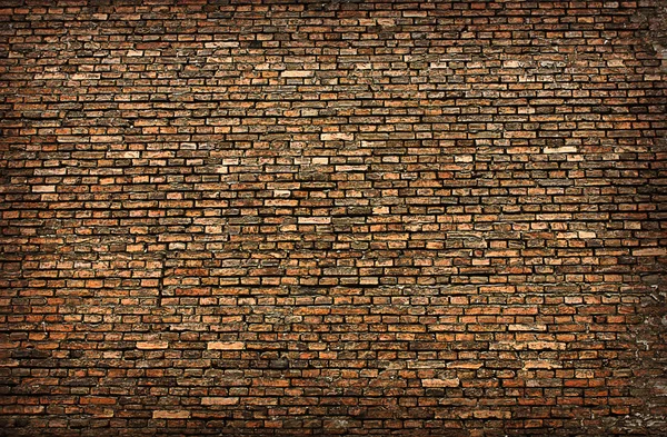 Textuur Van Een Oude Bakstenen Muur Close Van Een Oranje — Stockfoto