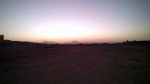 Sunset Egypt Mountains Background — Stock Photo, Image