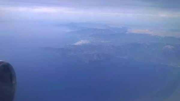 Vista Del Paisaje Desde Avión —  Fotos de Stock