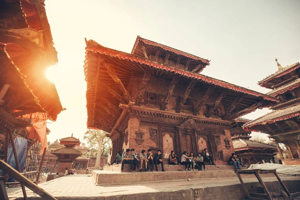 Kathmandu Nepal April 2016 Lapangan Patan Durbar Salah Satu Dari — Stok Foto