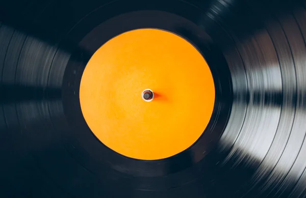 Primer Plano Del Tocadiscos Tocando Vinilo —  Fotos de Stock