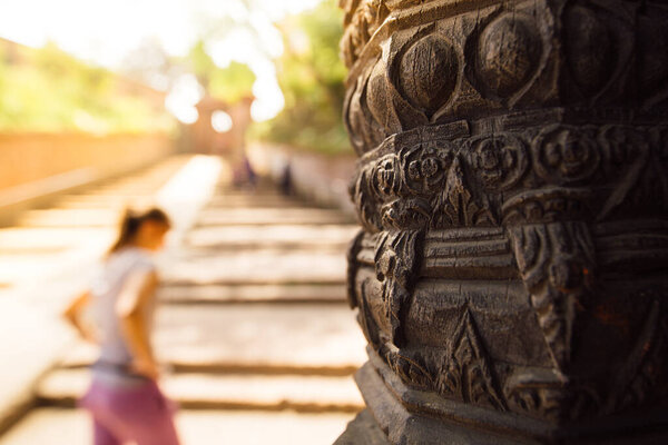 Pashupatinath Temple Complex Kathmandu Stock Picture