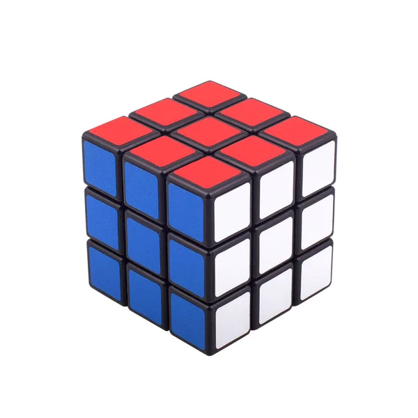 Kragujevac Serbien Januar 2014 Rubik Cube Auf Weißem Hintergrund Rubik — Stockfoto