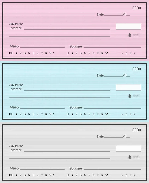 Dört boş banka çeki.