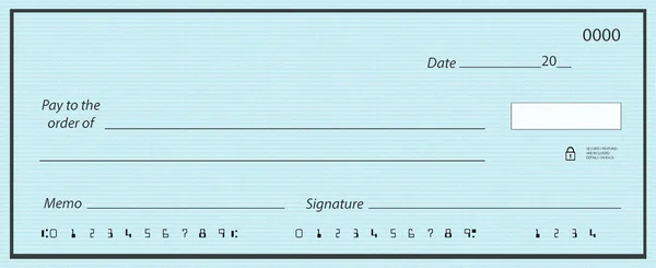 Blank Check False Numbers Royalty Free Stock Photos