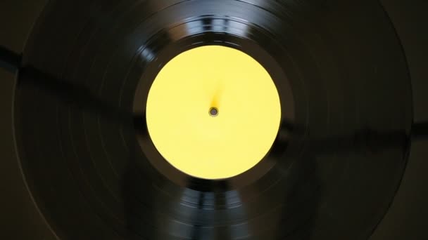 Audiofil Ändra Vinyl Rekord Skivspelare Vändbar Grammofon Skiva Vinyl Audiofil — Stockvideo