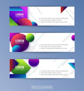 Soyut geometrik afişler seti. Sıvı arka plan elementlerini şekillendirir. Pankart, broşür, kitap kapağı, kitapçık, uygulamalar veya web tasarımı için şablonlar. Düzenlenebilir maske. Vektör illüstrasyonu.