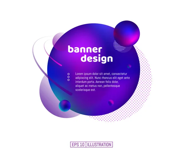 Banner Geométrico Abstrato Elemento Fundo Formas Minimalistas Modelo Para Banner —  Vetores de Stock