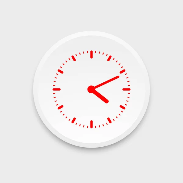Ícone Relógio Cara Relógio Ilustração Vetorial — Vetor de Stock