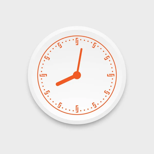 Иконка Часов Часовое Лицо Векторная Иллюстрация — стоковый вектор