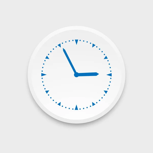 Uhr Symbol Zifferblatt Vektorillustration — Stockvektor