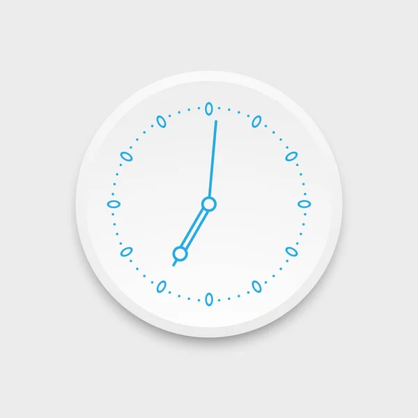 Icône Horloge Visage Horloge Illustration Vectorielle — Image vectorielle