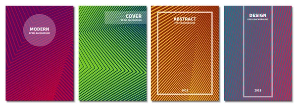 Bir dizi soyut geçmiş. Modern geometrik gradyanlar. Pankart, broşür, kitap kapağı, kitapçık ve diğer tasarım çalışmaları için şablon. Vektör illüstrasyonu.