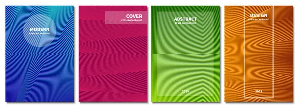 Bir dizi soyut geçmiş. Modern geometrik gradyanlar. Pankart, broşür, kitap kapağı, kitapçık ve diğer tasarım çalışmaları için şablon. Vektör illüstrasyonu.