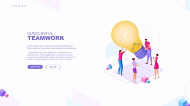 Moda düz çizim. Başarılı takım çalışması sayfası konsepti. İş mekanizması planlayan, iş stratejisini analiz eden ve fikir alışverişinde bulunan ofis çalışanları. Tasarımının şablonu işe yarıyor. Vektör grafikleri.