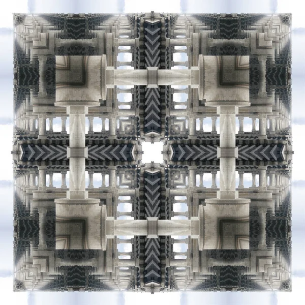瓷砖的正方形抽象背景 — 图库照片