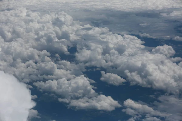 Céu com nuvens, quadro, fundo, paisagem característica — Fotografia de Stock